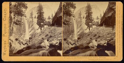 Piwyac, or the Vernal Fall, 300 Feet, Yosemite Valley, Mariposa County, California by Carleton E. Watkins